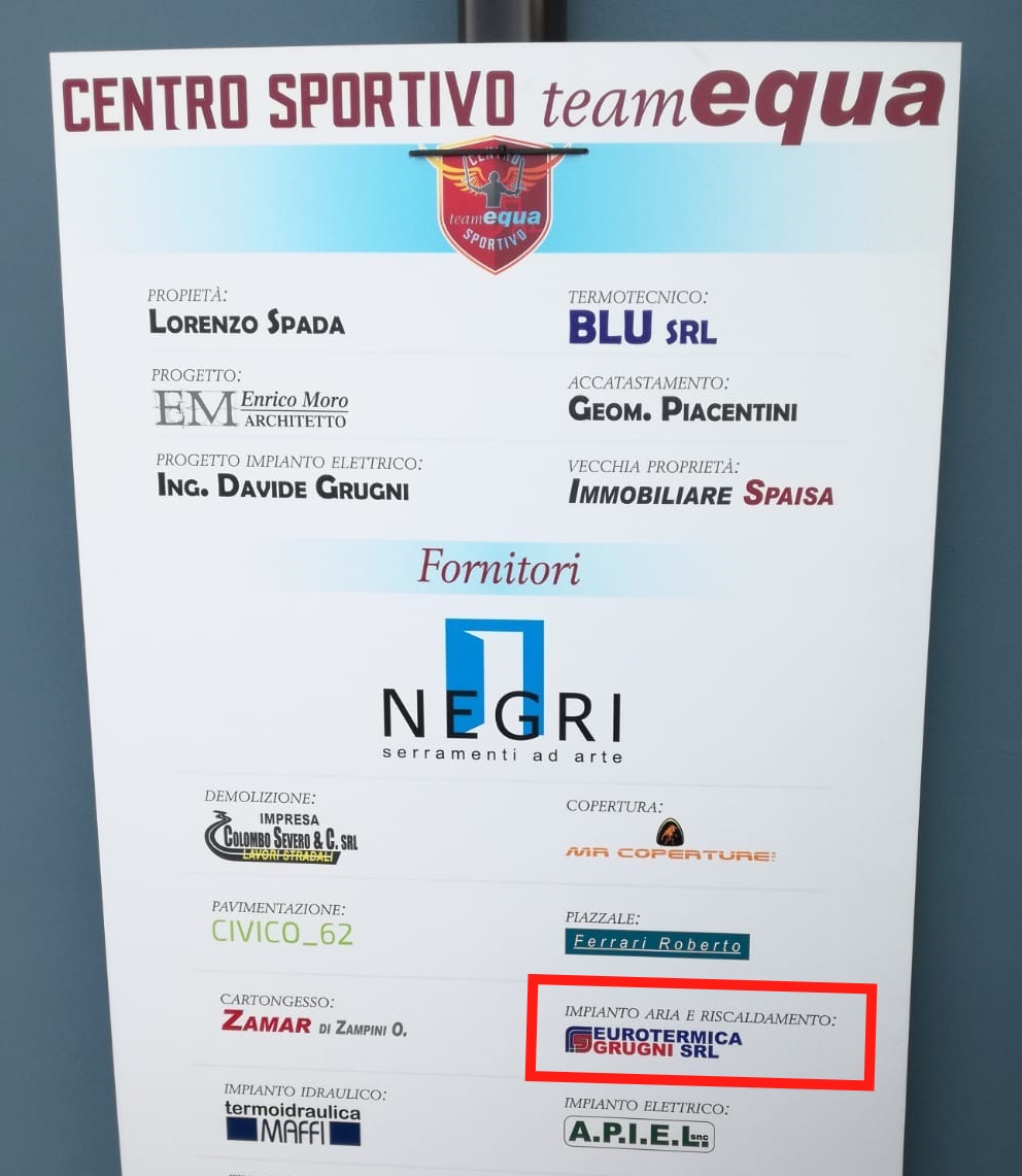 Team Equa impianto aria e riscaldamento